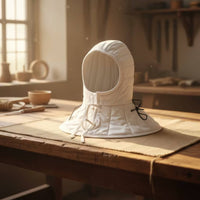 Arming Coif Breathable Linen Material Quilted Gambeson Hood