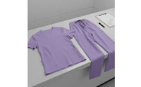 Breathable Scrub Set Multiple Pockets Nurse Attire Set Drawstring Waist V-Neck Scrub Attire for Nurses, Beauticians, Caregivers, Hospital, Medical Office, Spa