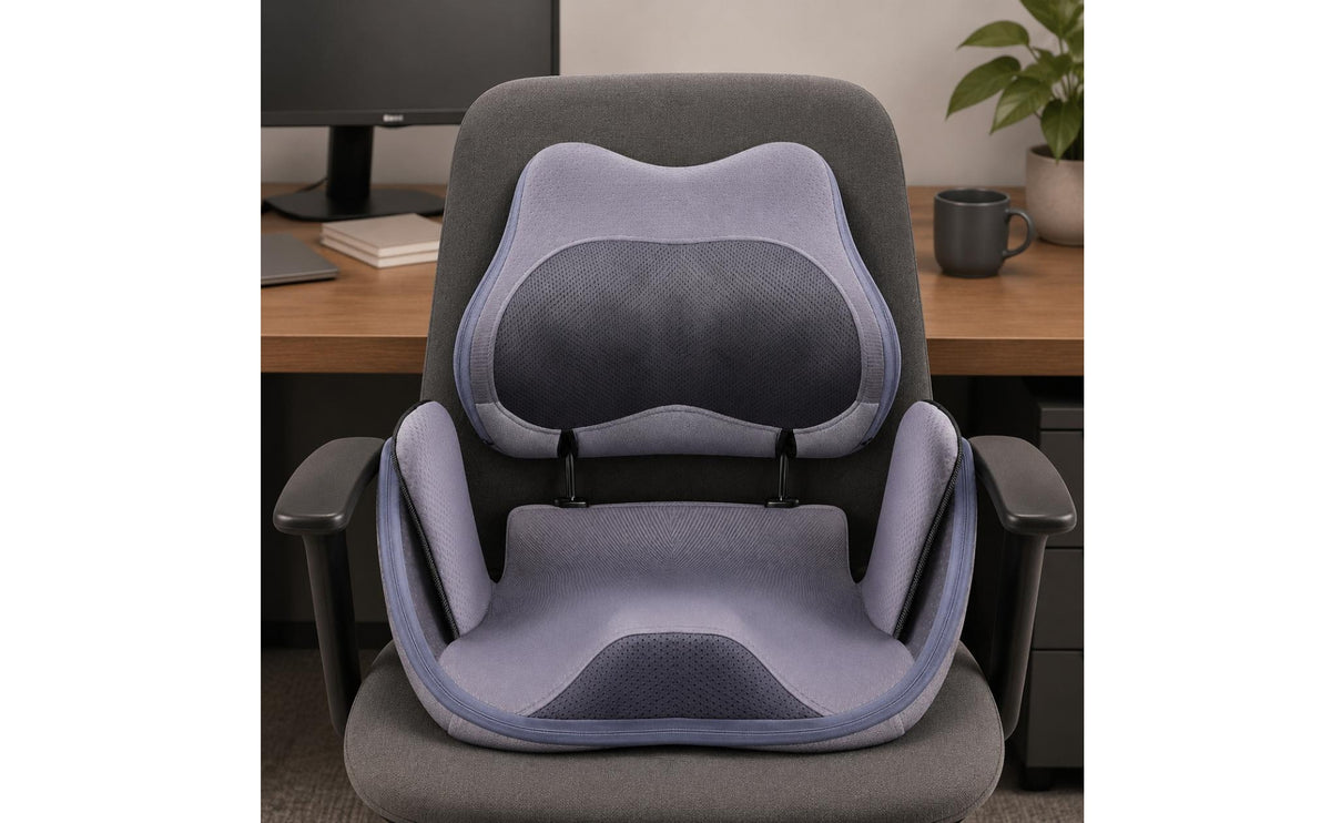 Foldable Massage Seat Cushion Heat Relief Heated Massage Pad Ergonomic Support Comfort Product for Office