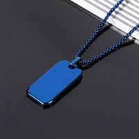 Mirror Finish Dogs Tag Necklace Dogs Tag Necklace Gift Ready Fashion Jewelry