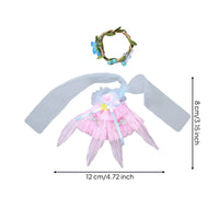 Fairy Doll Dress Ruffled Trim Flower Doll Outfit Heavenly Look for Photo Shoots