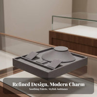 Soft Jewelry Display Tray Versatile Soft Jewelry Tray Set Band Earring Necklace Holder Scuff Protection for Display
