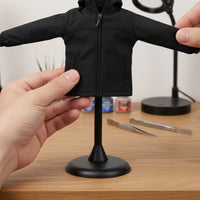 1:6 Scale Hooded Jacket Functional Fastener 1:6 Scale Combatant Coat Miniature Windbreaker Fashionable Design Action Figure Zip