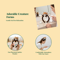 Raccoon Ear Headband, Fuzzy Hair Accessories, event, Photo Props