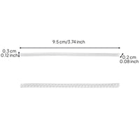 Adjustable clear silicone ring sizer