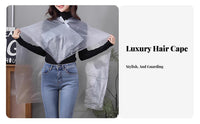 Thickened Material Disposable Hair Dyeing Cape Hygienic Disposable Hair Dye Apron Tear-Resistant for Barbers, Adults, Barbershop, Shampooing