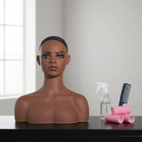 Mannequin Head Sturdy Hairpiece Display Bust Ear Openings Holes