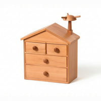 House Shaped Jewelry Box Space-Saving Jewelry Box with Drawers for Girls