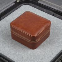 2 Compartment Watch Box Shielding Double Watch Travel Case Abrasion Protection Sturdy Hard Shell for Travelers