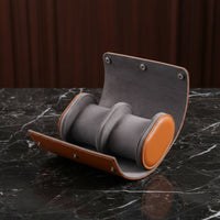 Leather Watch Travel Case Dustproof Portable Watch Holder Secure Storage Suede Interior for Travelers