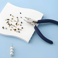 2 Pieces Jewelry Crimping Tool Long-Lasting Jewelry Clasp Comfortable Handle