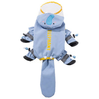 4-Leg Dog Rain Jacket Leash Opening Four Leg Dog Raincoat Reflective Strips