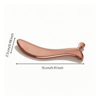 S-Shaped Massage Tool with Chart Metal Massager Polished for Travel