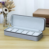 PU Leather Watch Box Easy to Carry Accessory Storage Soft Inner Soft Lining