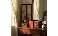 Wooden Jewelry Box New Chinese Design Household Storage for Dressing Room, Women