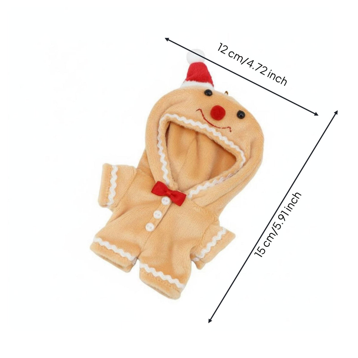 Christmas Doll Outfit Festive Gift for Holiday Parties