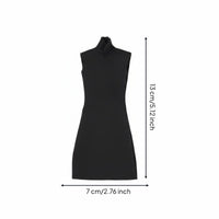 1/6 Doll Turtleneck Mini Dress Cloth Material 1/6 Scale Dress Realistic Look