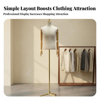Half Body Suit Display High-End Design Half Body Mannequin Stand for Showroom