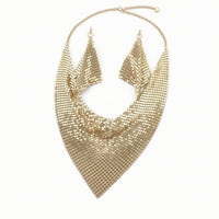 Necklace and Earrings Set Dangling Jewelry Chunky for Photoshoots