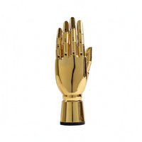 Mannequin Hand Display Shiny Finish Articulated Hand Model Round Base