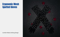 Halloween Cosplay Plush Gloves, Crystal Mesh, Women's Sun Protection, Nightclub Performance Accessory
