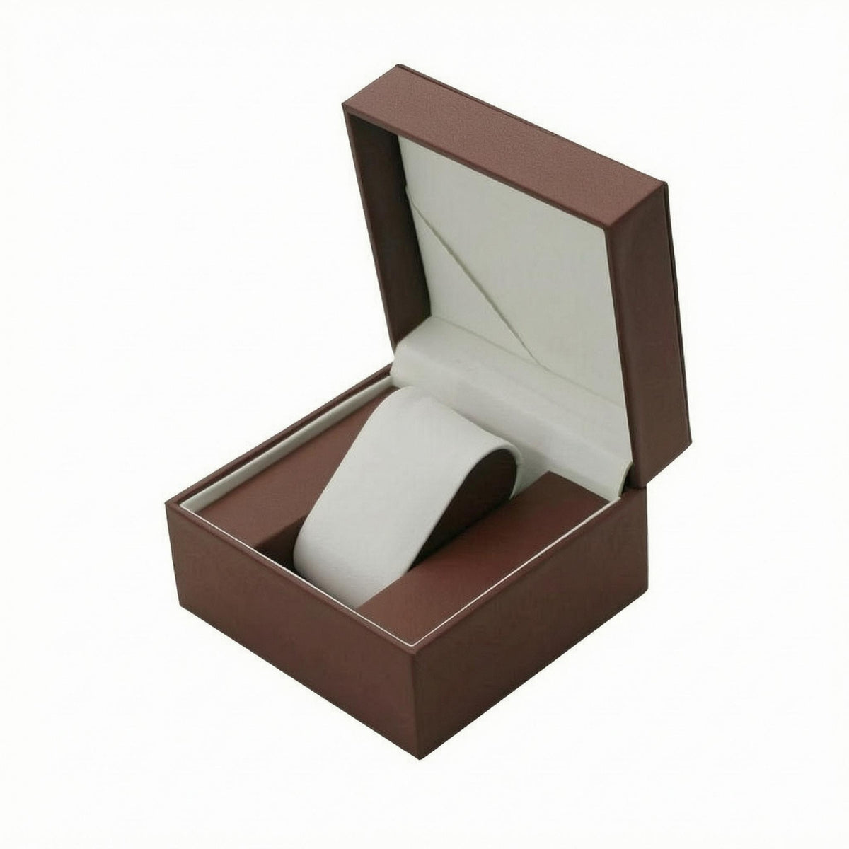 Hinged-Lid Watch Box Hinged Lid Timepiece Holder Gift Packaging