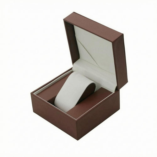 Hinged-Lid Watch Box Hinged Lid Timepiece Holder Gift Packaging
