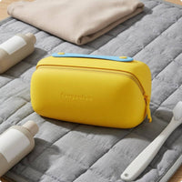 Capsule Makeup Bag Top Zipper Travel Organizer Rounded Rectangular