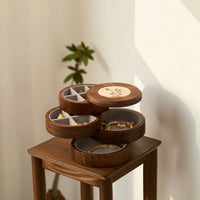 Rotating Jewelry Box Elegant Jewelry Box with Compartments Organized for Bedroom