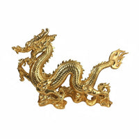 Resin Dragon Sculpture Electroplated Home Decoration Gift Idea Table Ornament for Shop Display