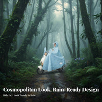 Electric Scooter Raincoat Windproof Electric Scooter Rain Poncho for Commuting