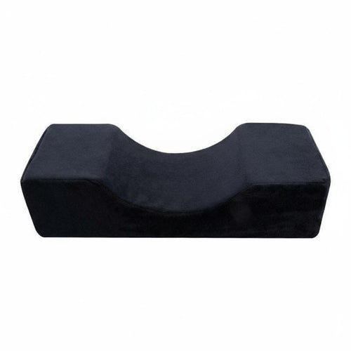 Breathable & Skin-Friendly Eyelash Extension Pillow Soft Velvet Cover U-Shaped Lash Pillow Side Pockets for Estheticians, Spas, Home Studios