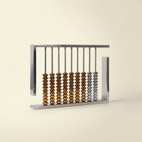 Abacus Ornament Silver-Tone Decorative Abacus Geometric for Collectors