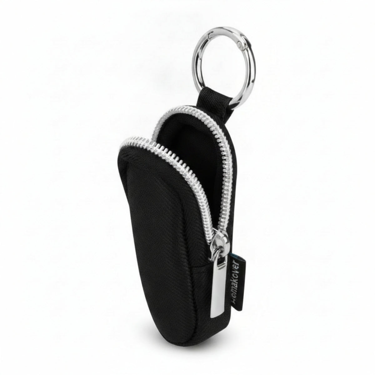 Lightweight Zipper Bag Black Zip Pouch Compact