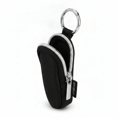 Lightweight Zipper Bag Black Zip Pouch Compact