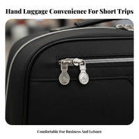 Telescopic Handle Wheel Trolley Bag Lightweight Oxford Cloth Rolling Luggage Wear Resistant for Students, Men, Short Trips, Airports