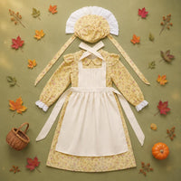 Farm Girl Dress Halloween Farm Boy Costume School Play for Children