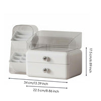 Desktop Cosmetic Organizer with Drawers Large Capacity for Beauty Enthusiasts