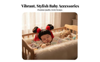 Baby Hairpiece Headband Photoshoot Prop Headband with Bangs and Buns Young Child Fake Bangs Hairband Cute Hair Design Infant