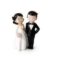 Bride and Groom Cake Topper Romantic Wedding Couple Figurine Molded for Brides
