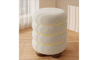 Boucle Vanity Stool Easy to Clean Vanity Stool Multifunctional for Girls, Women