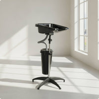 Portable Shampoo Bowl with Stand Stable Mobile Shampoo Basin Deep Washing Unit for Hairstylists