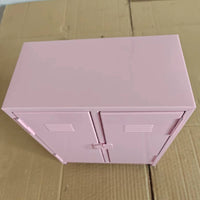 Desktop Storage Cabinet Compact Tabletop Organizer Space-Saving for Office Desk