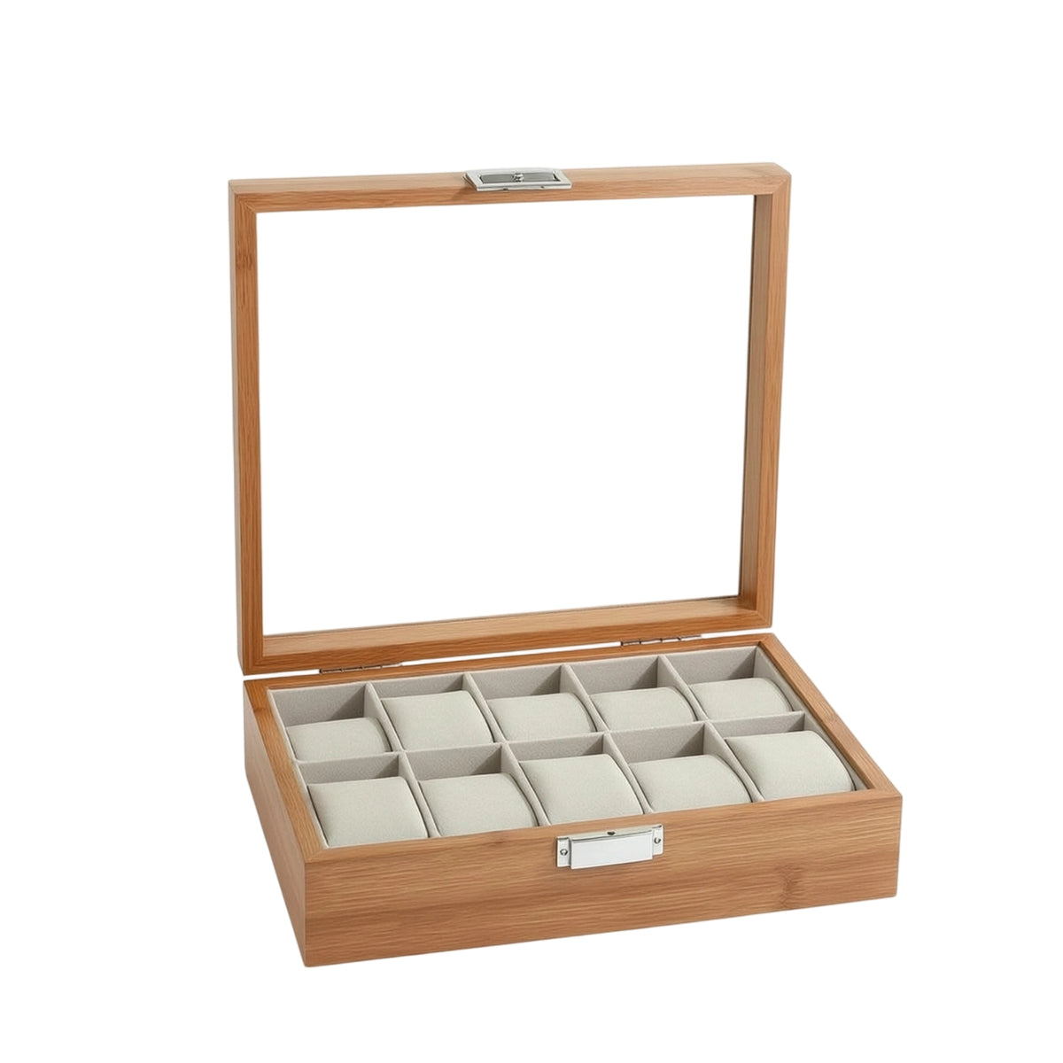 Watch Box with Glass Lid Clear Watch Box with Window Safeguarding for Collectors