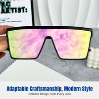 Oversized Punk Sunglasses, Shield Frame, Stylish Protection, Outdoor Cycling, Unisex Edgy Look