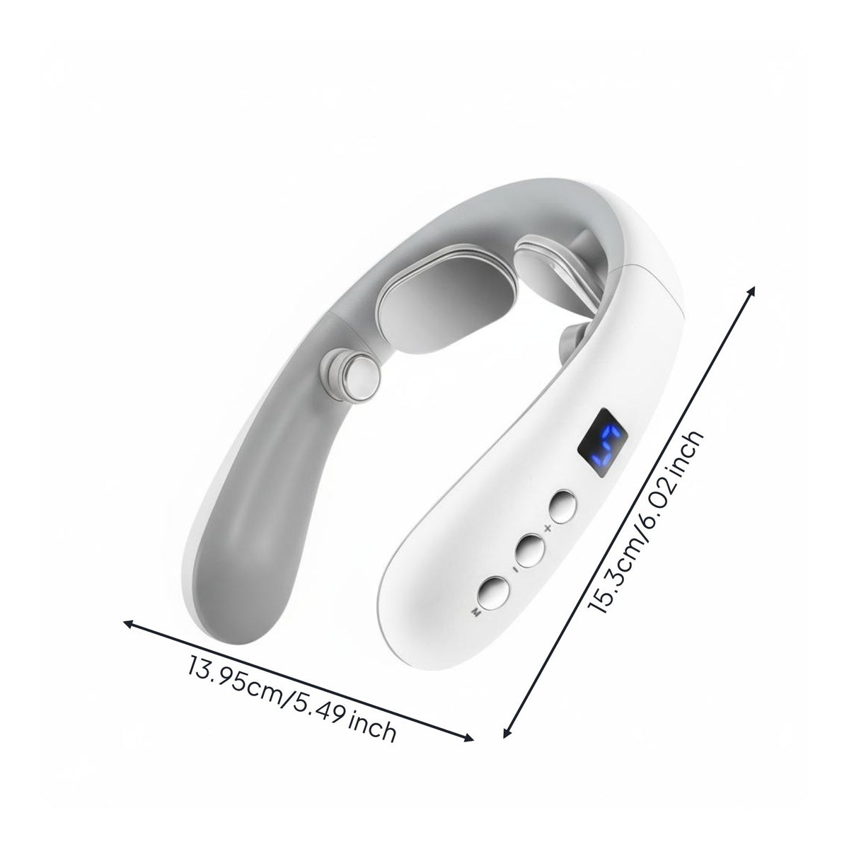 EMS Neck Massager Heat Treatment Heated Neck Massager 16 Intensity Levels