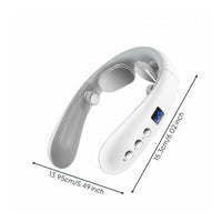EMS Neck Massager Heat Treatment Heated Neck Massager 16 Intensity Levels