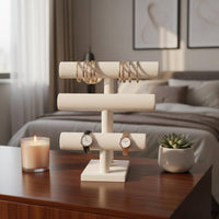 Bracelet Display Stand Velvet Covered Watch Bracelet Stand Multilevel Design