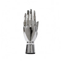 Mannequin Hand Display Shiny Finish Articulated Hand Model Round Base
