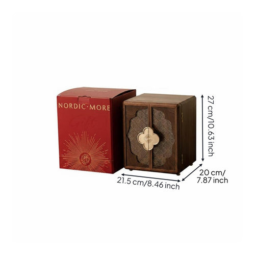 Wooden Jewelry Box New Chinese Design Household Storage for Dressing Room, Women